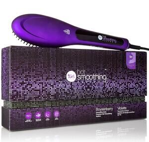 Tiri Pro Digital Hot Brush Smoothing System - Boysenberry Hair Straightening NIB